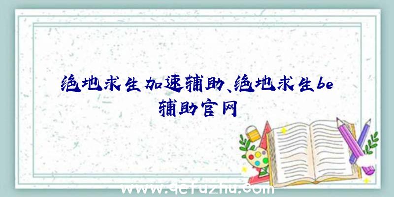 绝地求生加速辅助、绝地求生be辅助官网