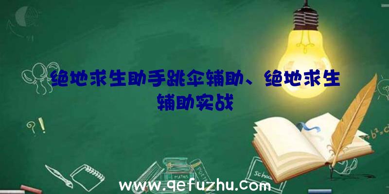 绝地求生助手跳伞辅助、绝地求生辅助实战