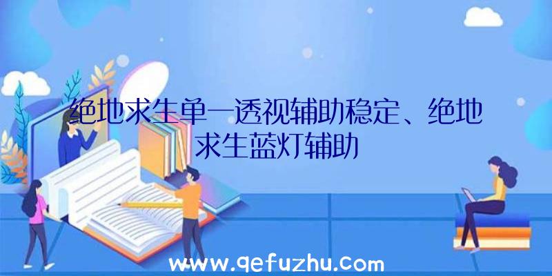 绝地求生单一透视辅助稳定、绝地求生蓝灯辅助