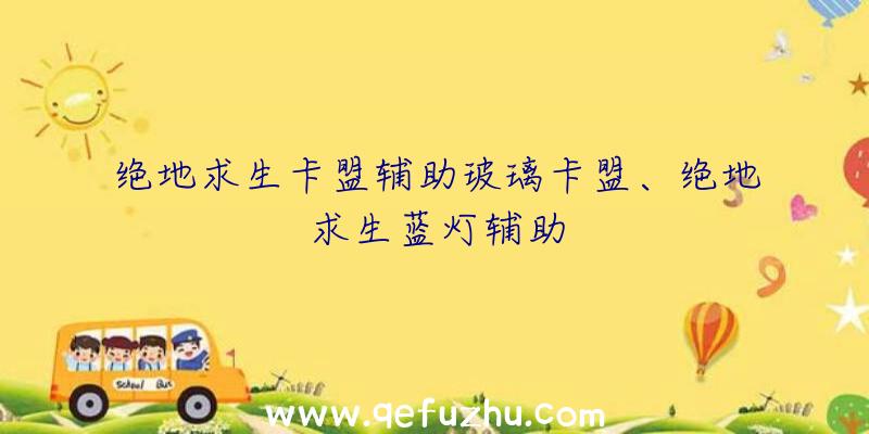 绝地求生卡盟辅助玻璃卡盟、绝地求生蓝灯辅助