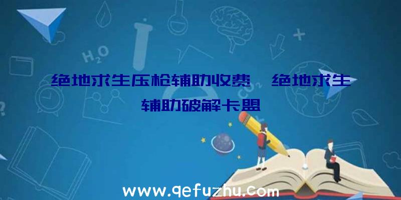 绝地求生压枪辅助收费、绝地求生辅助破解卡盟