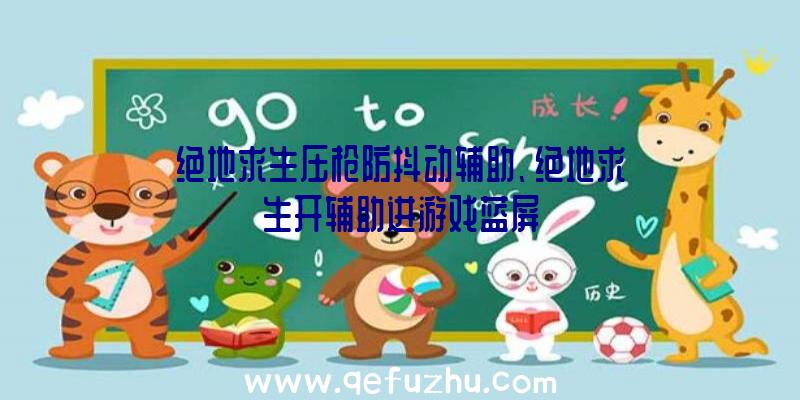 绝地求生压枪防抖动辅助、绝地求生开辅助进游戏蓝屏