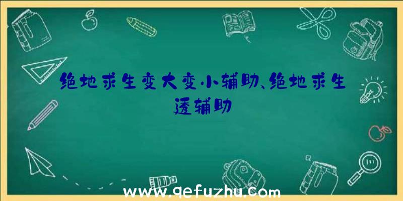 绝地求生变大变小辅助、绝地求生透辅助