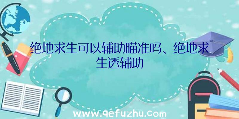 绝地求生可以辅助瞄准吗、绝地求生透辅助