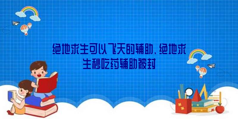 绝地求生可以飞天的辅助、绝地求生秒吃药辅助被封