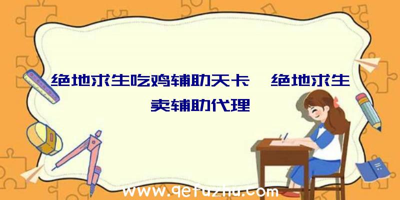 绝地求生吃鸡辅助天卡、绝地求生卖辅助代理