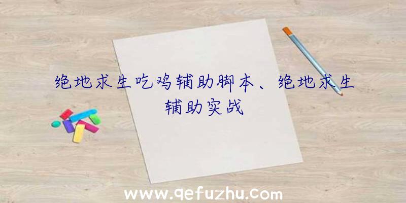 绝地求生吃鸡辅助脚本、绝地求生辅助实战