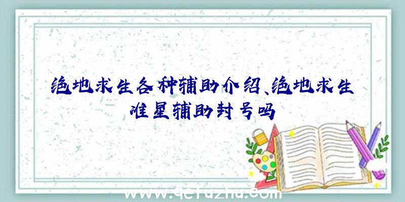 绝地求生各种辅助介绍、绝地求生准星辅助封号吗