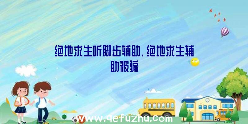 绝地求生听脚步辅助、绝地求生辅助被骗