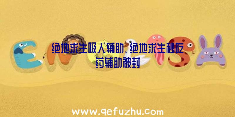 绝地求生吸人辅助、绝地求生秒吃药辅助被封