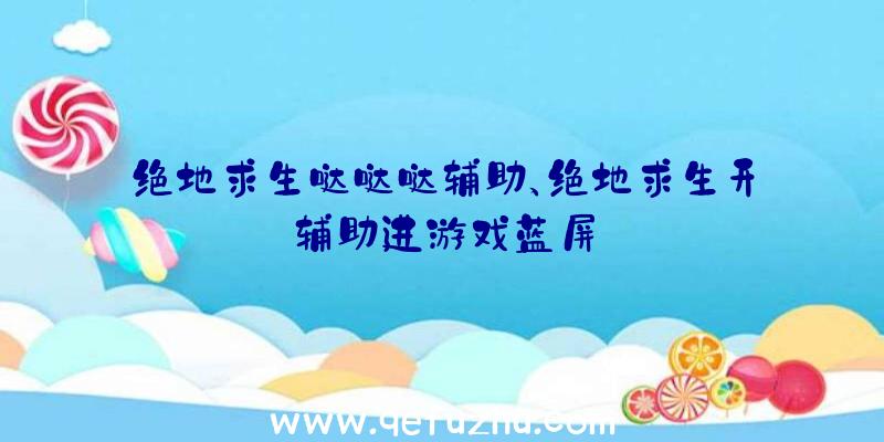 绝地求生哒哒哒辅助、绝地求生开辅助进游戏蓝屏