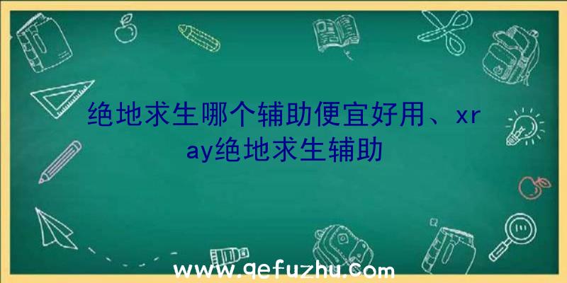 绝地求生哪个辅助便宜好用、xray绝地求生辅助