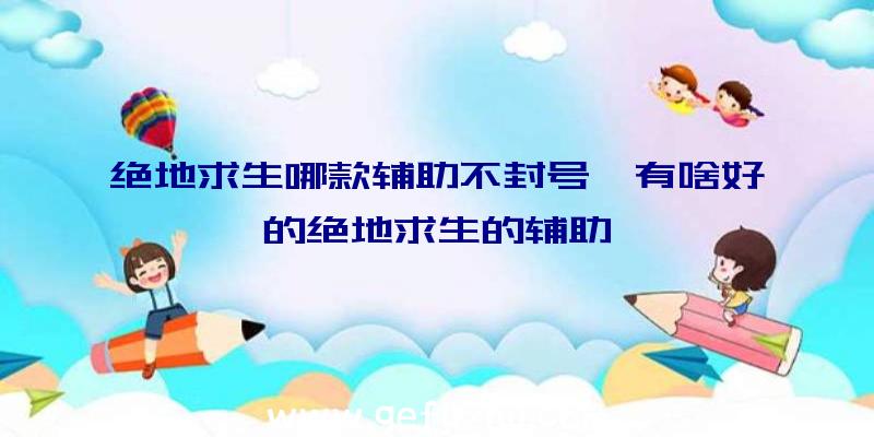 绝地求生哪款辅助不封号、有啥好的绝地求生的辅助