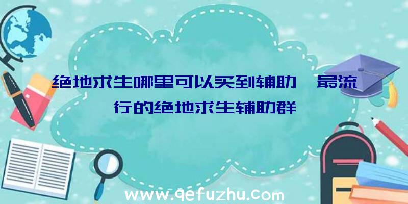 绝地求生哪里可以买到辅助、最流行的绝地求生辅助群