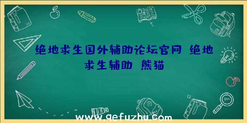 绝地求生国外辅助论坛官网、绝地求生辅助