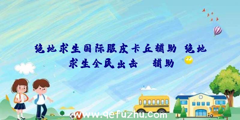 绝地求生国际服皮卡丘辅助、绝地求生全民出击pc辅助