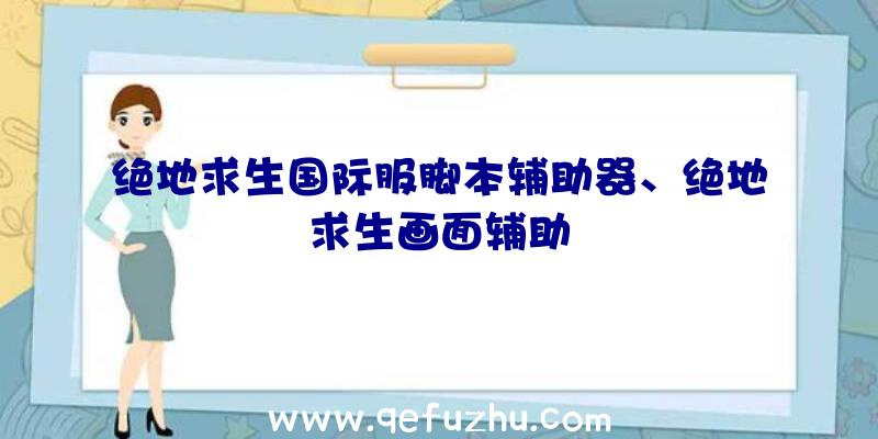 绝地求生国际服脚本辅助器、绝地求生画面辅助