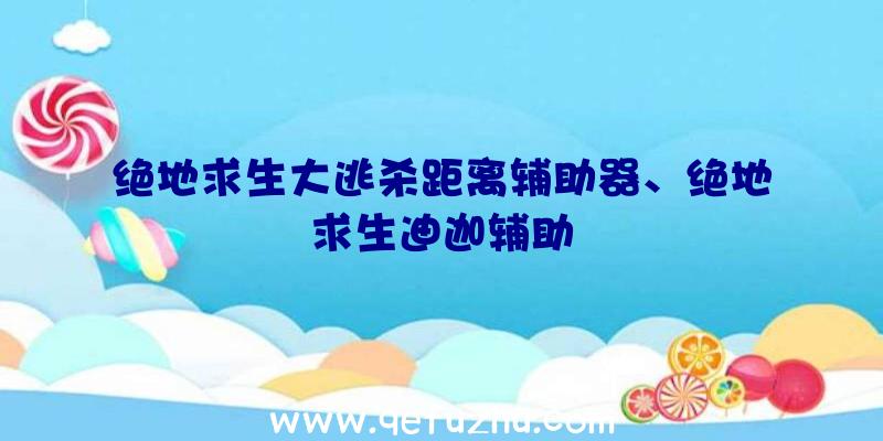 绝地求生大逃杀距离辅助器、绝地求生迪迦辅助