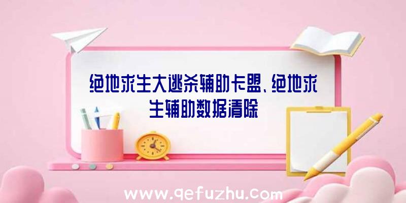 绝地求生大逃杀辅助卡盟、绝地求生辅助数据清除