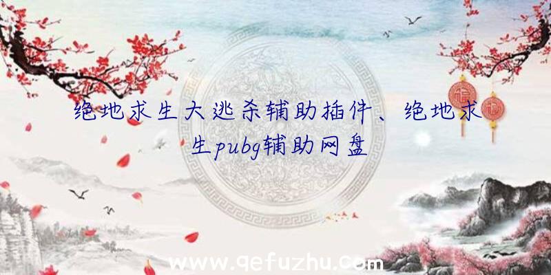 绝地求生大逃杀辅助插件、绝地求生pubg辅助网盘