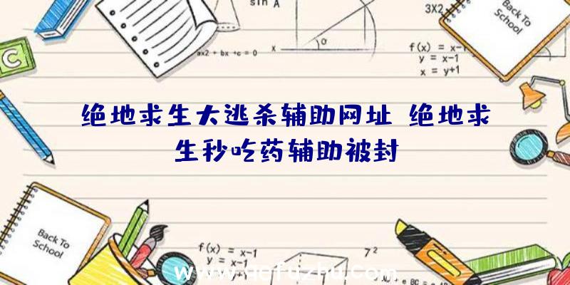 绝地求生大逃杀辅助网址、绝地求生秒吃药辅助被封