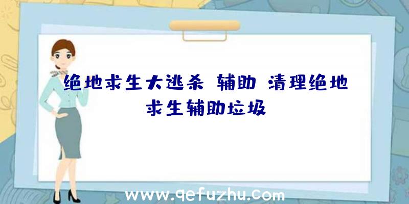 绝地求生大逃杀f辅助、清理绝地求生辅助垃圾