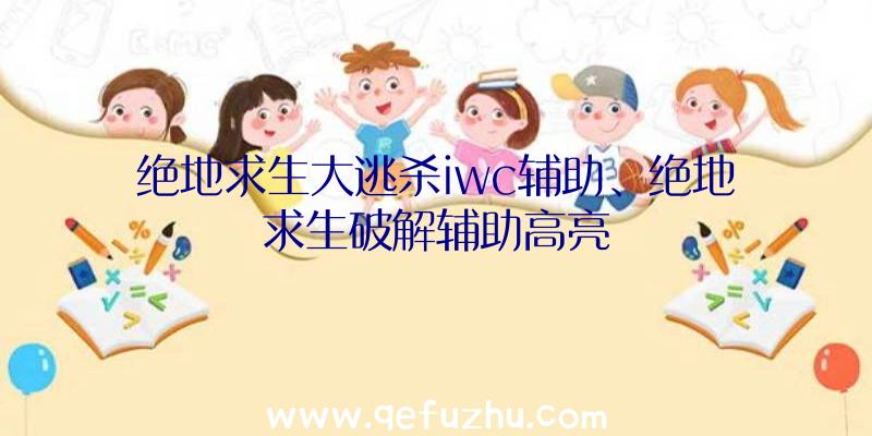 绝地求生大逃杀iwc辅助、绝地求生破解辅助高亮