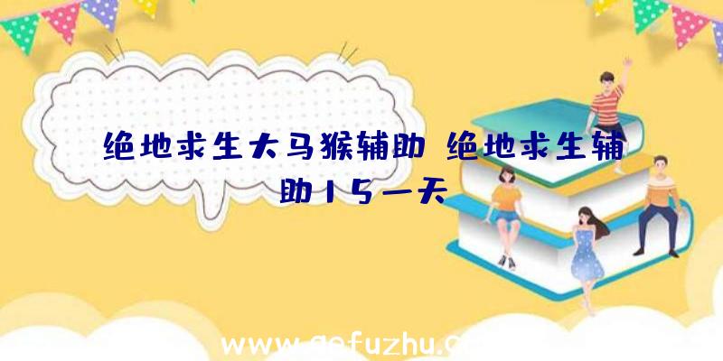 绝地求生大马猴辅助、绝地求生辅助15一天