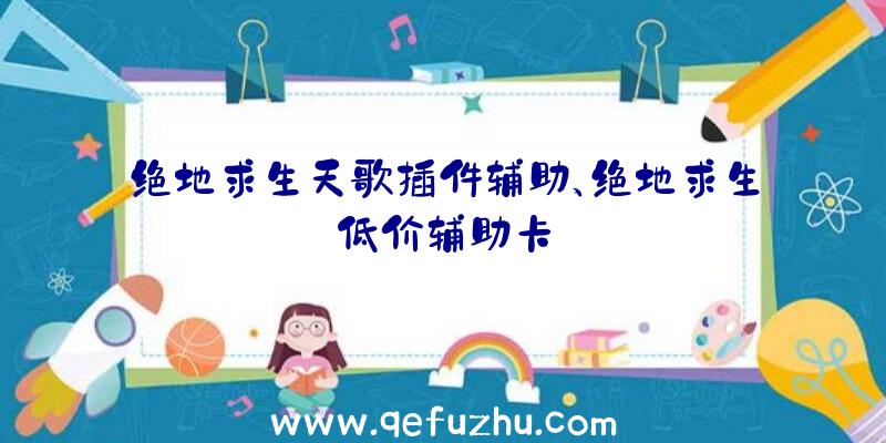 绝地求生天歌插件辅助、绝地求生低价辅助卡