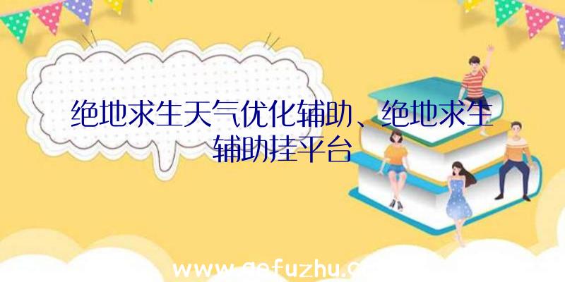 绝地求生天气优化辅助、绝地求生辅助挂平台