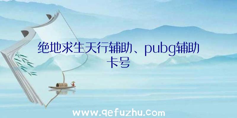 绝地求生天行辅助、pubg辅助卡号