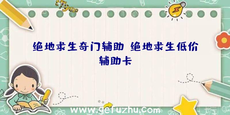 绝地求生奇门辅助、绝地求生低价辅助卡