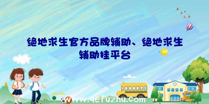 绝地求生官方品牌辅助、绝地求生辅助挂平台