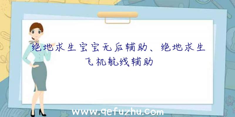 绝地求生宝宝无后辅助、绝地求生飞机航线辅助