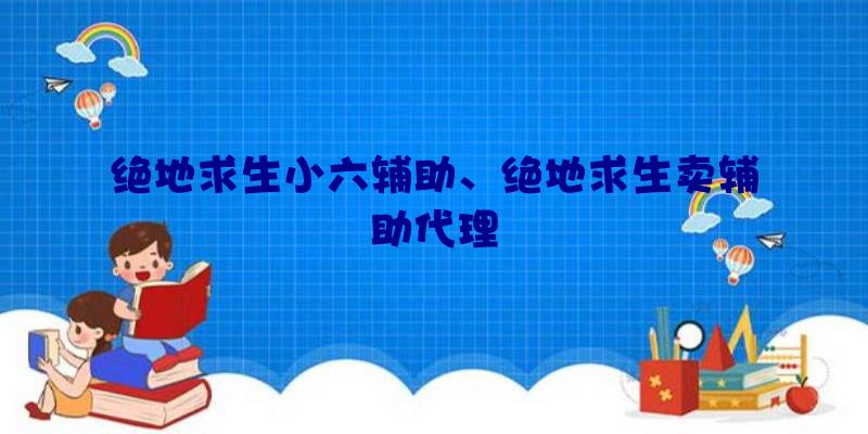 绝地求生小六辅助、绝地求生卖辅助代理