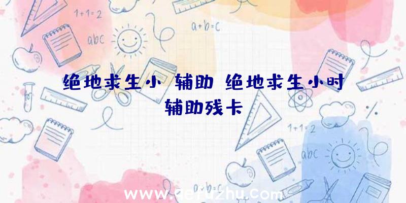 绝地求生小a辅助、绝地求生小时辅助残卡