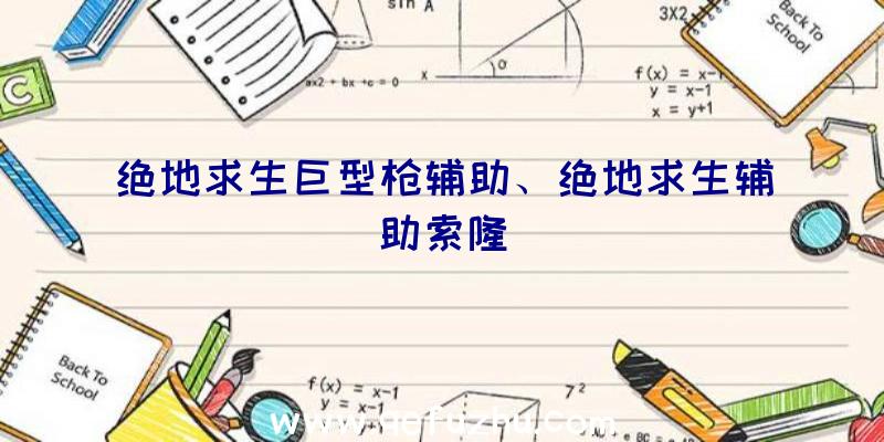 绝地求生巨型枪辅助、绝地求生辅助索隆