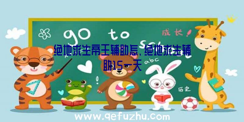 绝地求生帝王辅助怎、绝地求生辅助15一天