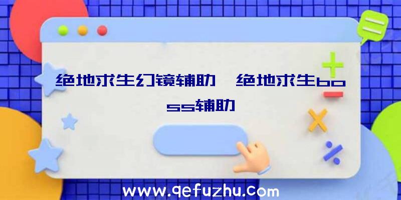 绝地求生幻镜辅助、绝地求生boss辅助