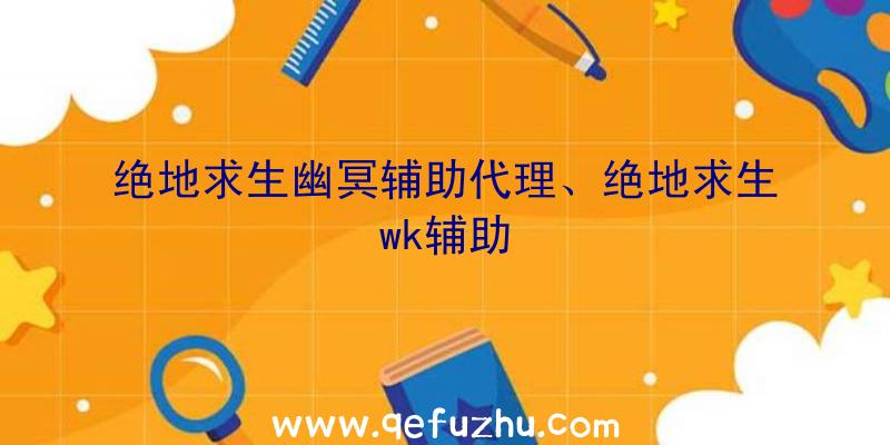 绝地求生幽冥辅助代理、绝地求生wk辅助