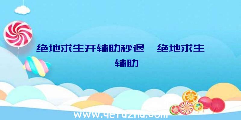 绝地求生开辅助秒退、绝地求生迪迦辅助