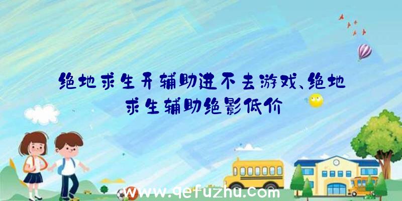 绝地求生开辅助进不去游戏、绝地求生辅助绝影低价