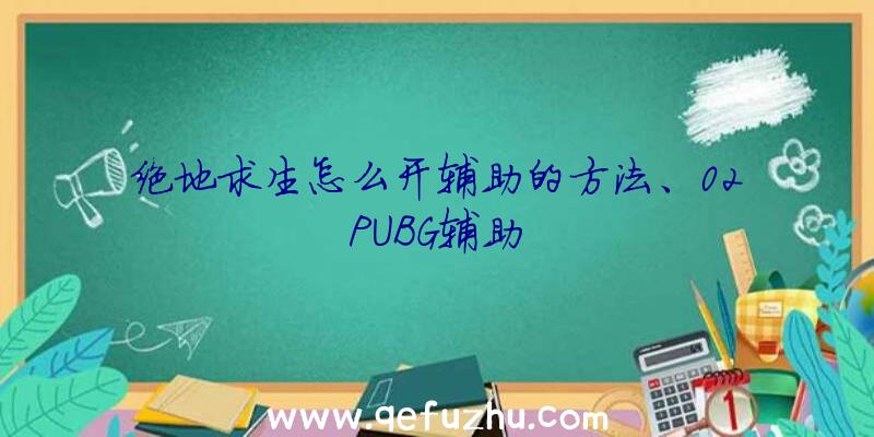 绝地求生怎么开辅助的方法、02PUBG辅助