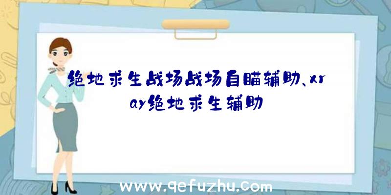 绝地求生战场战场自瞄辅助、xray绝地求生辅助