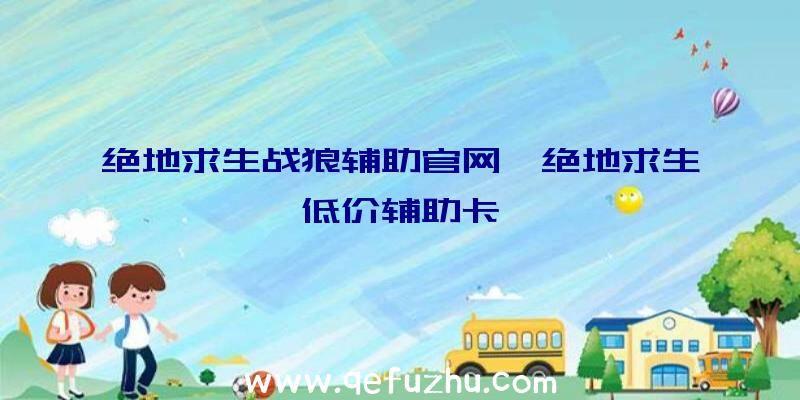 绝地求生战狼辅助官网、绝地求生低价辅助卡