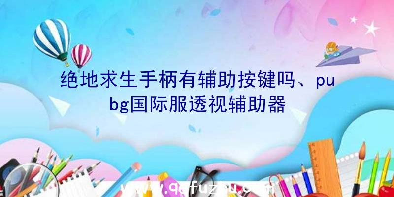 绝地求生手柄有辅助按键吗、pubg国际服透视辅助器