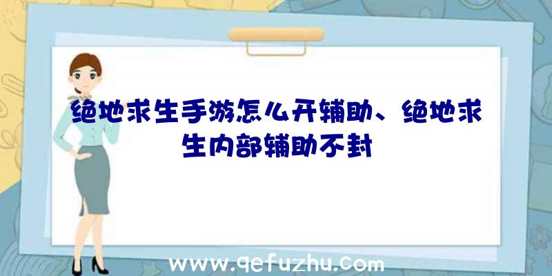 绝地求生手游怎么开辅助、绝地求生内部辅助不封