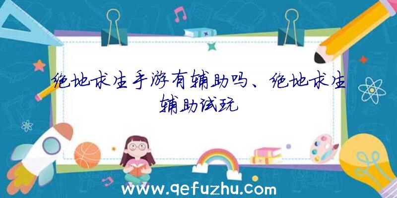 绝地求生手游有辅助吗、绝地求生辅助试玩