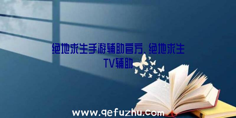 绝地求生手游辅助官方、绝地求生TV辅助