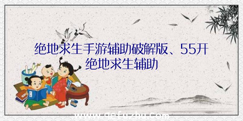 绝地求生手游辅助破解版、55开绝地求生辅助